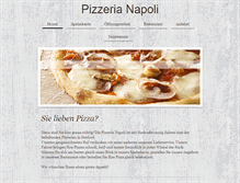 Tablet Screenshot of napoli-pizzeria.de